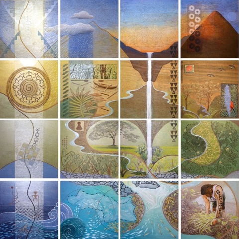 Circle of Wisdom art piece by Joelle Chicheportiche