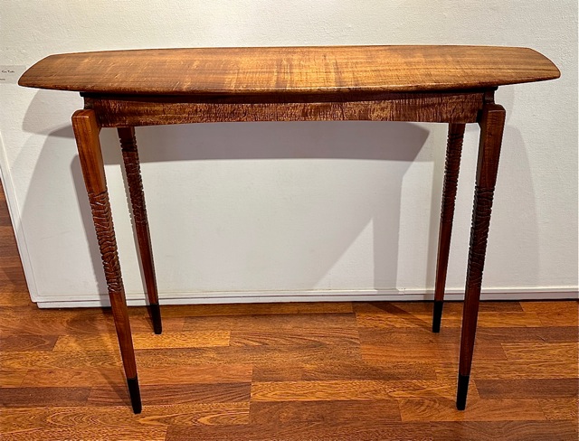 Art table made of wood